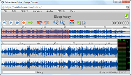 Audio editor online effects