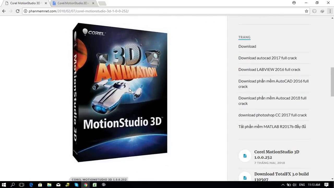 Corel motion studio 3d v1.0.0.252